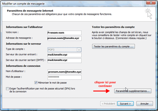Messagerie outlook 6