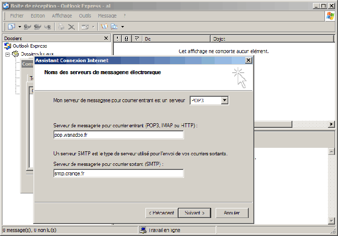 messagerie outlook express  5